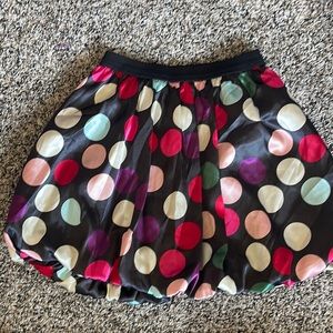 Girls polka dot bubble hem skirt